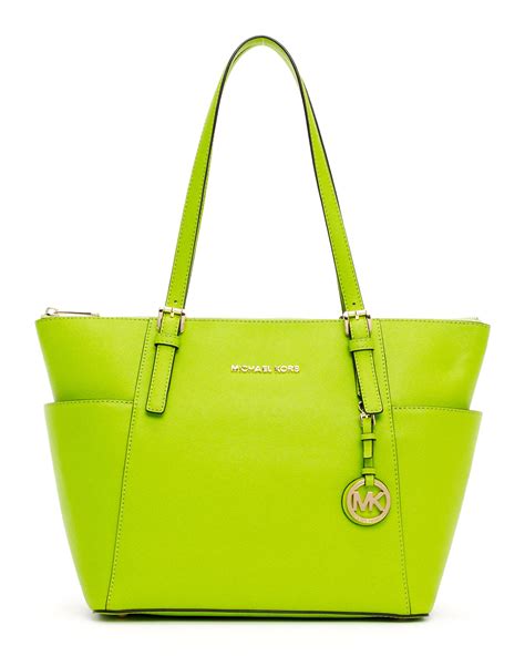 lime green michael kors bag